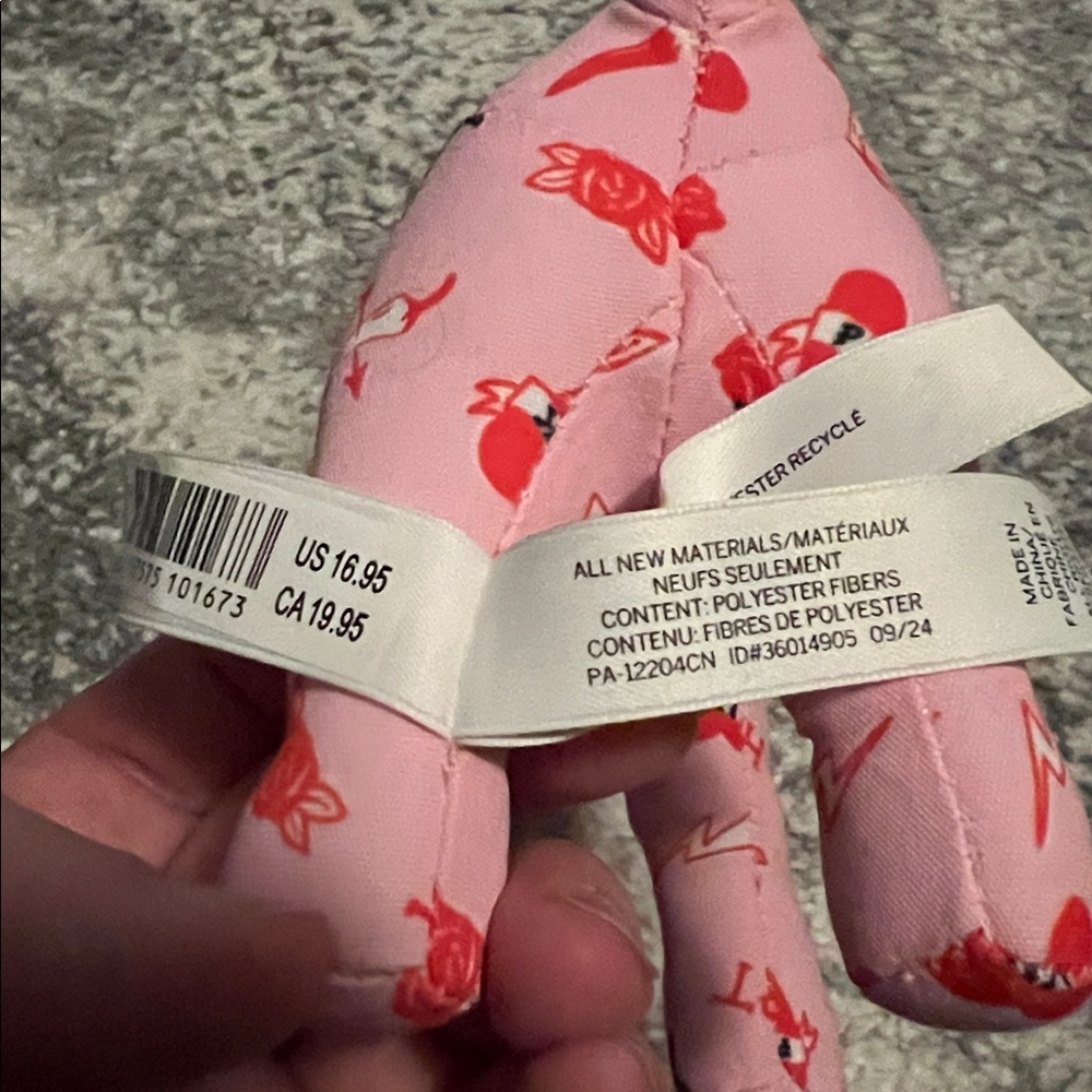 Victoria’s Secret PINK Valentine’s Day mini dog, pink with heart glasses NWOT! - Picture 5 of 5